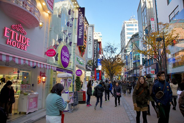 phố mua sắm Myeongdong